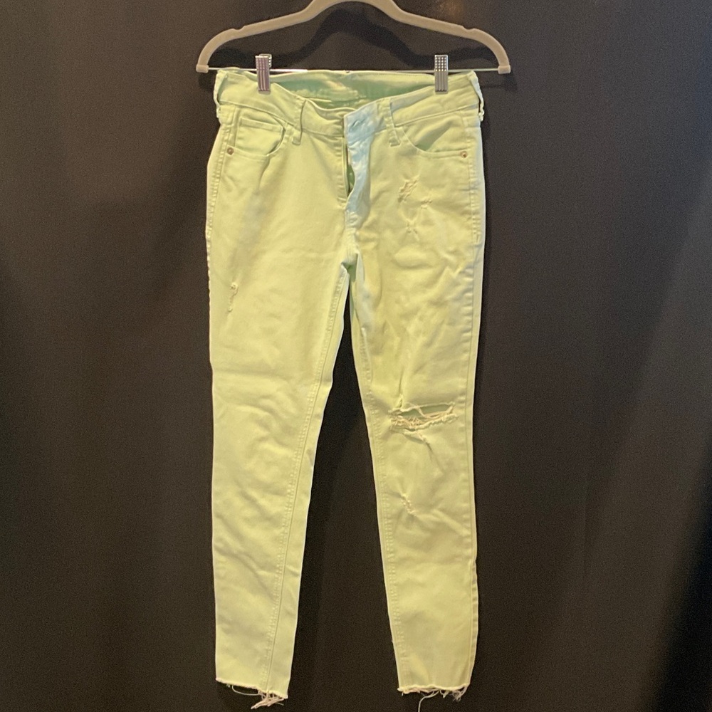 Old Navy Women's Skinny Jeans in Light Green